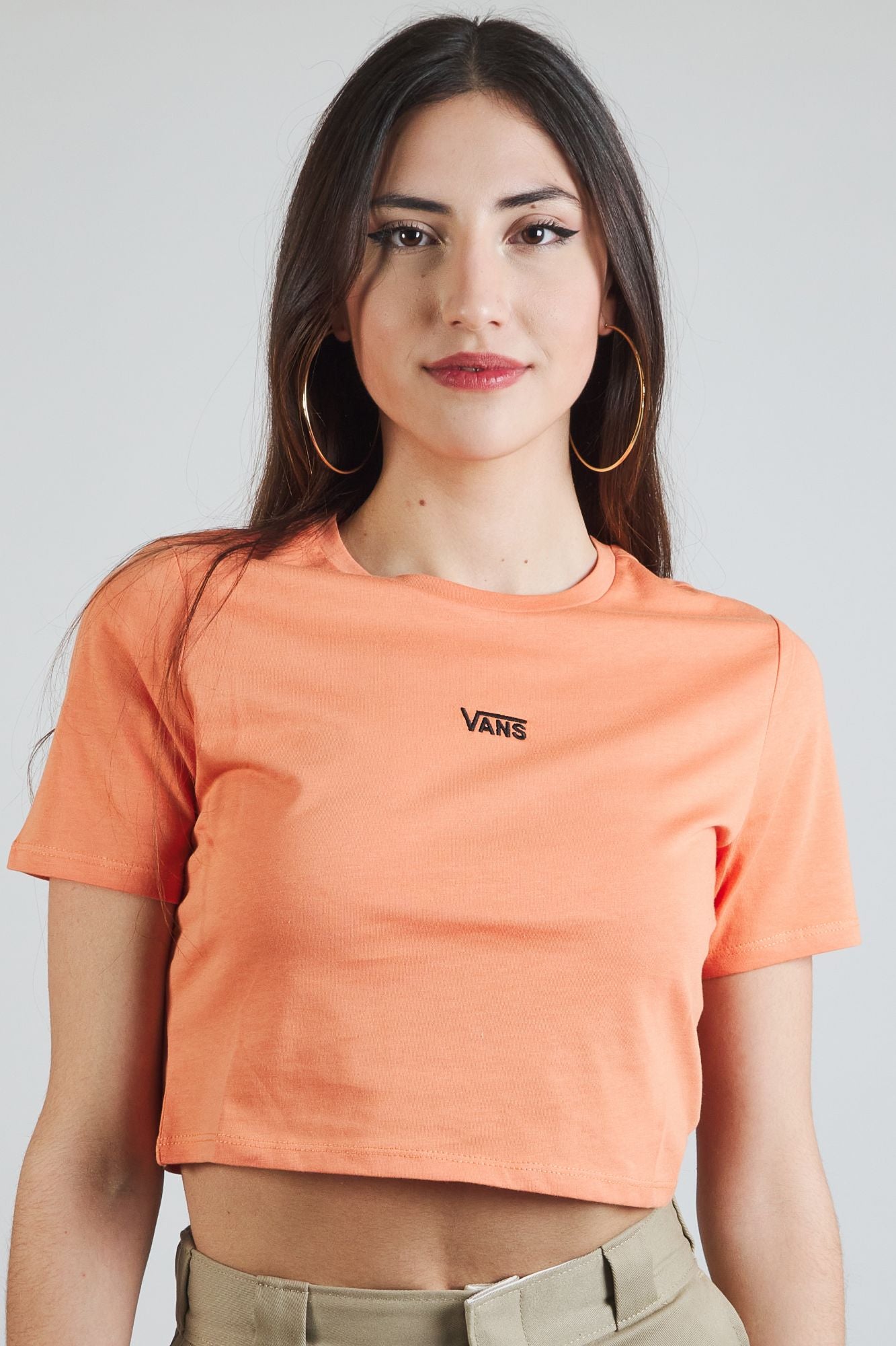 Camisetas vans on sale mujer naranja