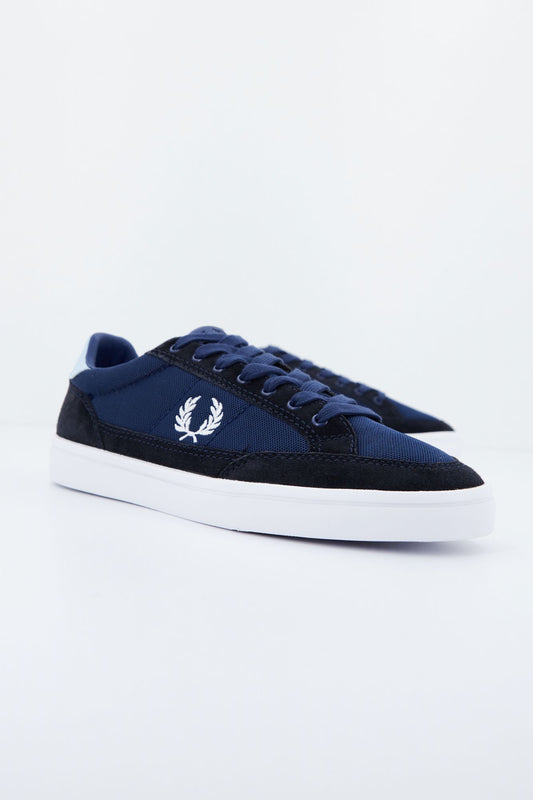 FRED PERRY DEUCE MESH/SUEDE en color AZUL (2)