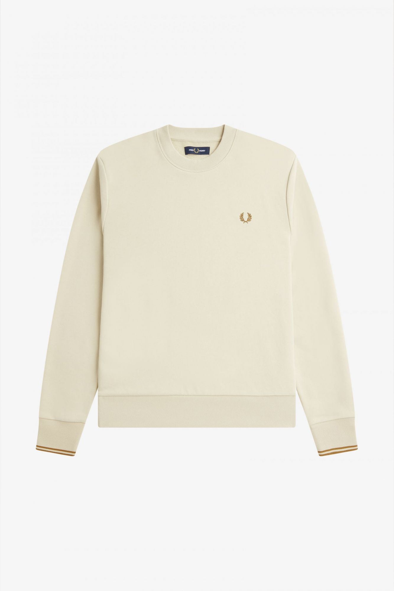 FRED PERRY CREW NECK en color BEIS (2)