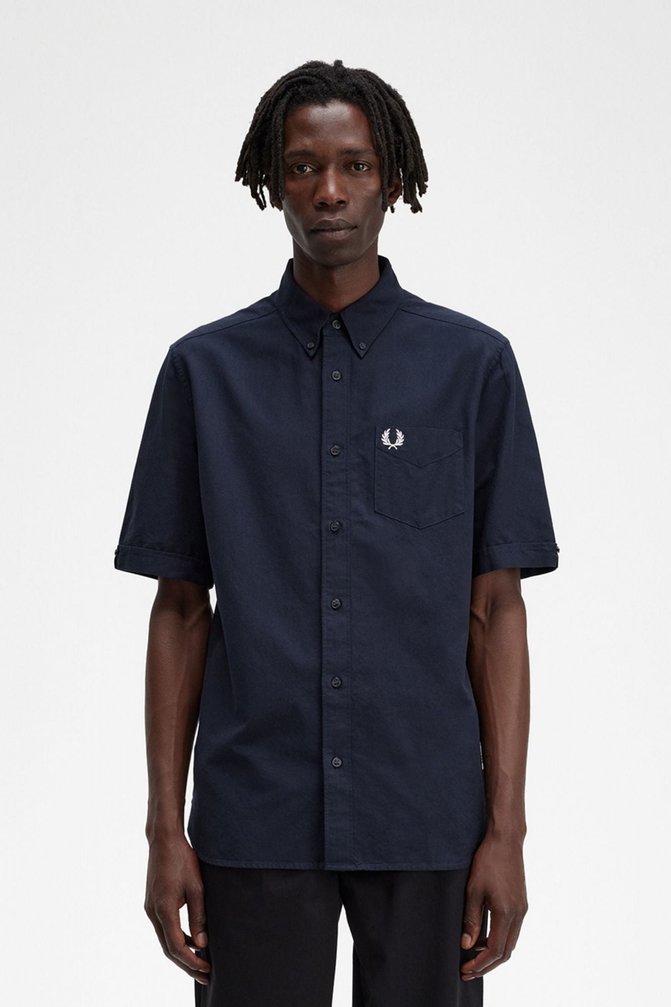 FRED PERRY OXFORD SHIRT en color AZUL (1)