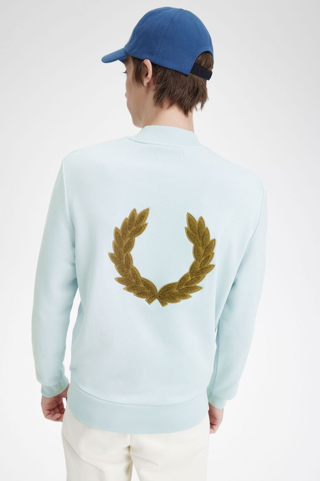 FRED PERRY LAUREL WREATH GRAPHIC HIGH en color AZUL (4)