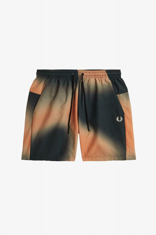 FRED PERRY PRINTED SHORT en color NEGRO (2)