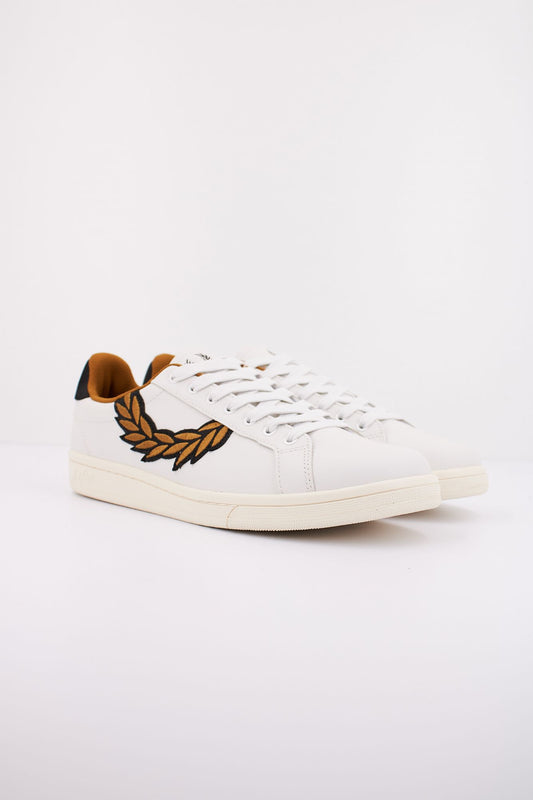 FRED PERRY B721 LEATHER/BRANDE en color BLANCO (2)