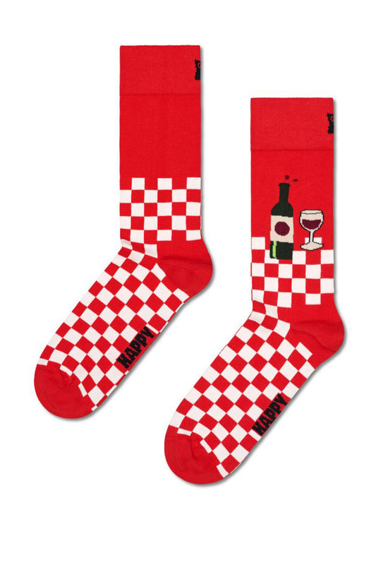 HAPPY SOCKS WINE SOCK en color ROJO (2)