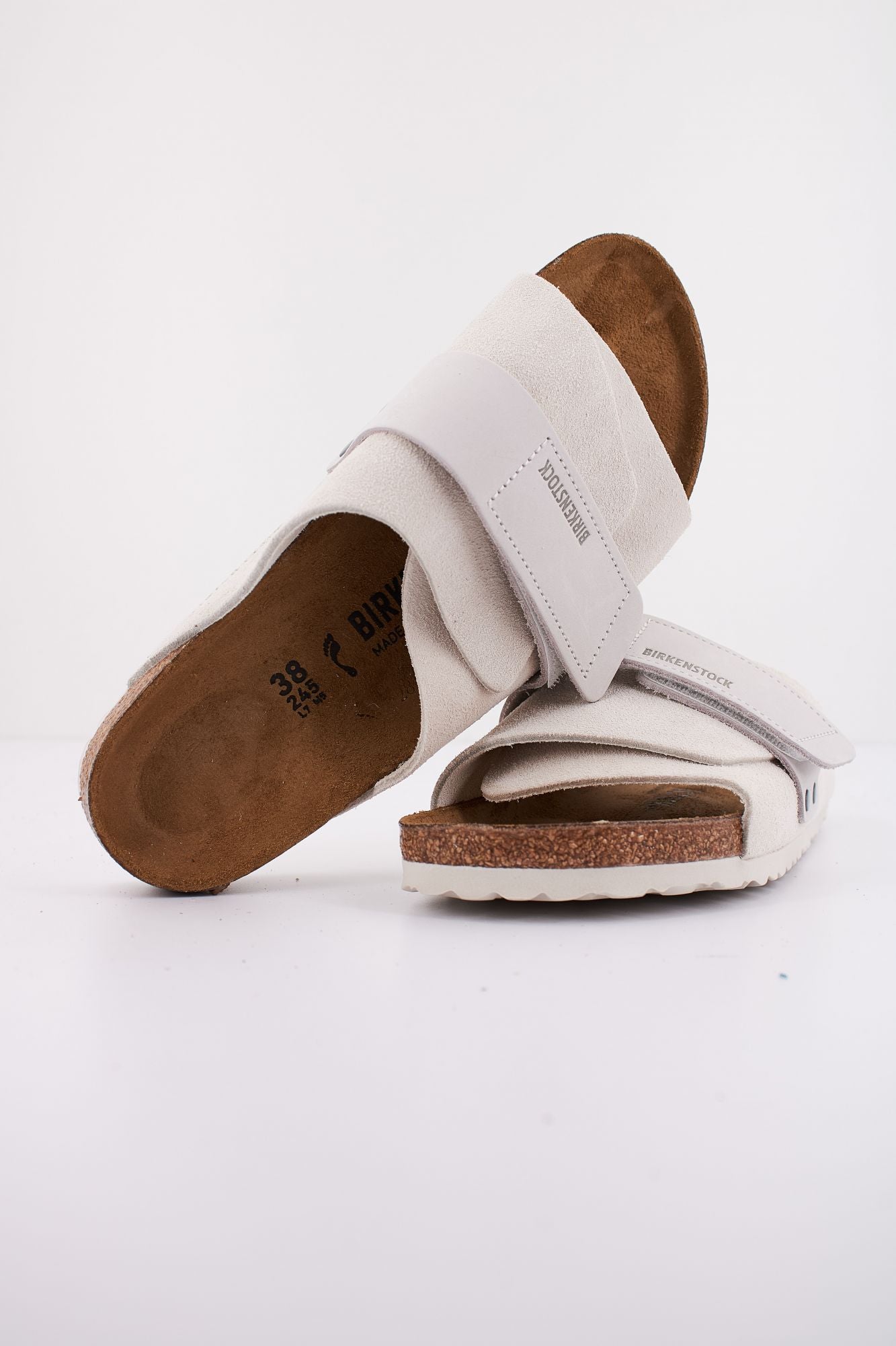 BIRKENSTOCK KYOTO NUBUCK/SUEDE LEATHE en color BEIS (4)