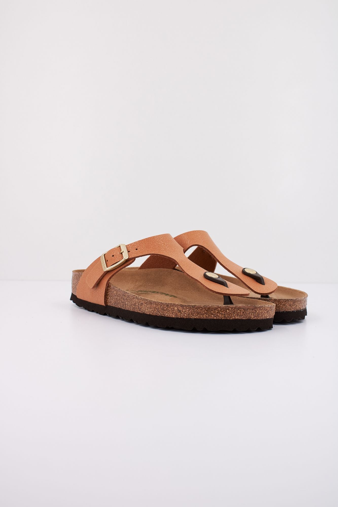 BIRKENSTOCK GIZEH BIRKO-FLOR NUBUCK en color MARRON CLARO (2)