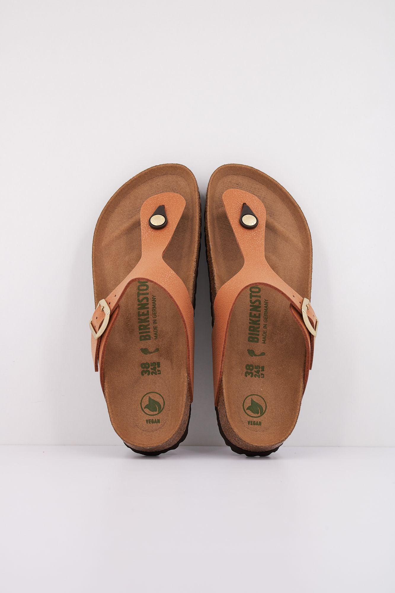 BIRKENSTOCK GIZEH BIRKO-FLOR NUBUCK en color MARRON CLARO (3)