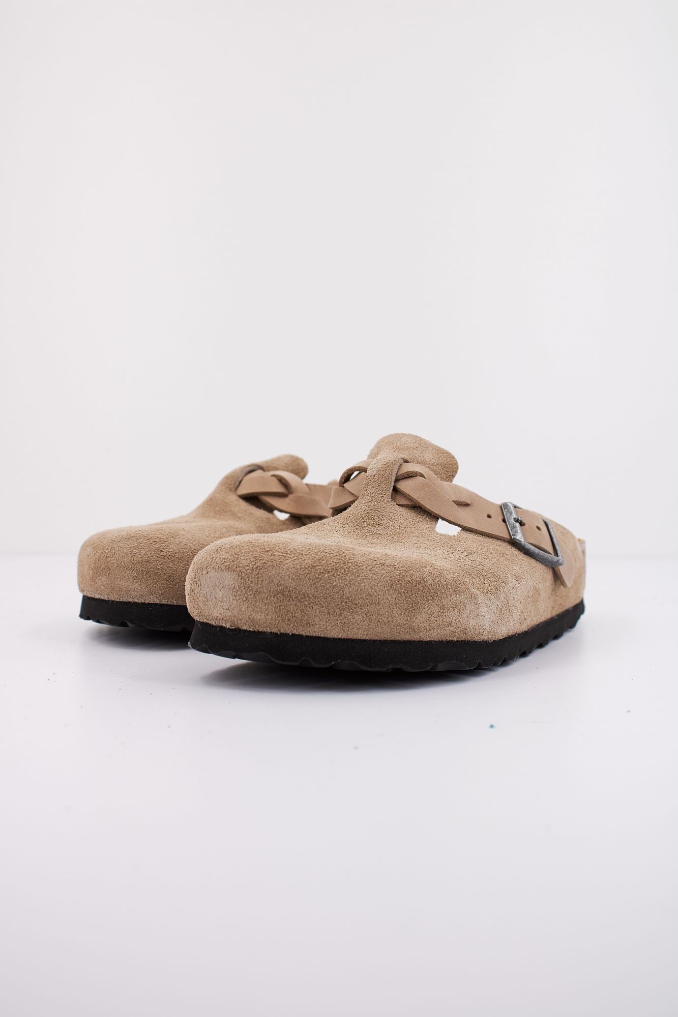 BIRKENSTOCK BOSTON BRAIDED SUEDE LEAT en color BEIS (2)