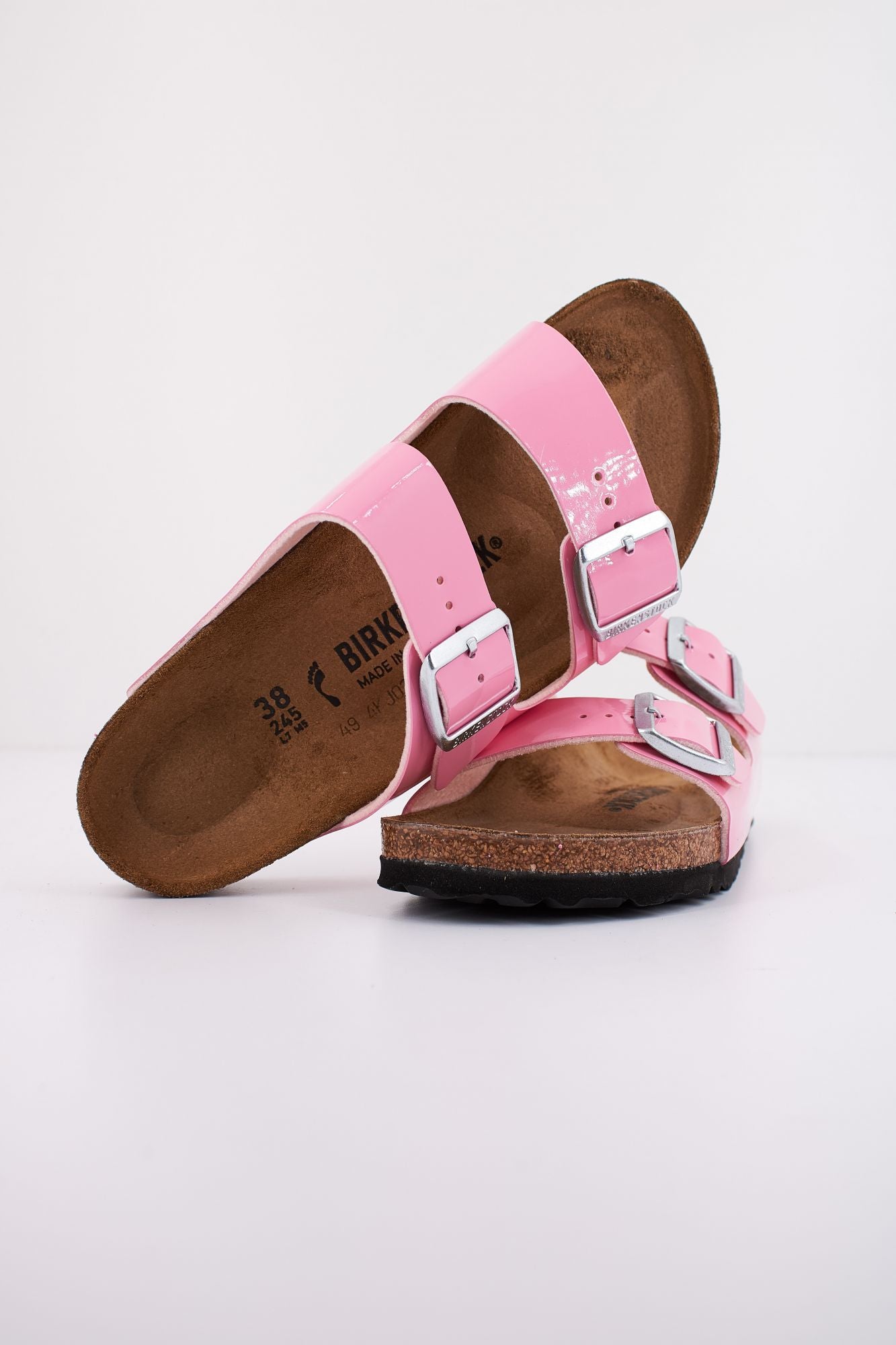 BIRKENSTOCK ARIZONA BIRKO-FLOR PATENT en color ROSA (4)