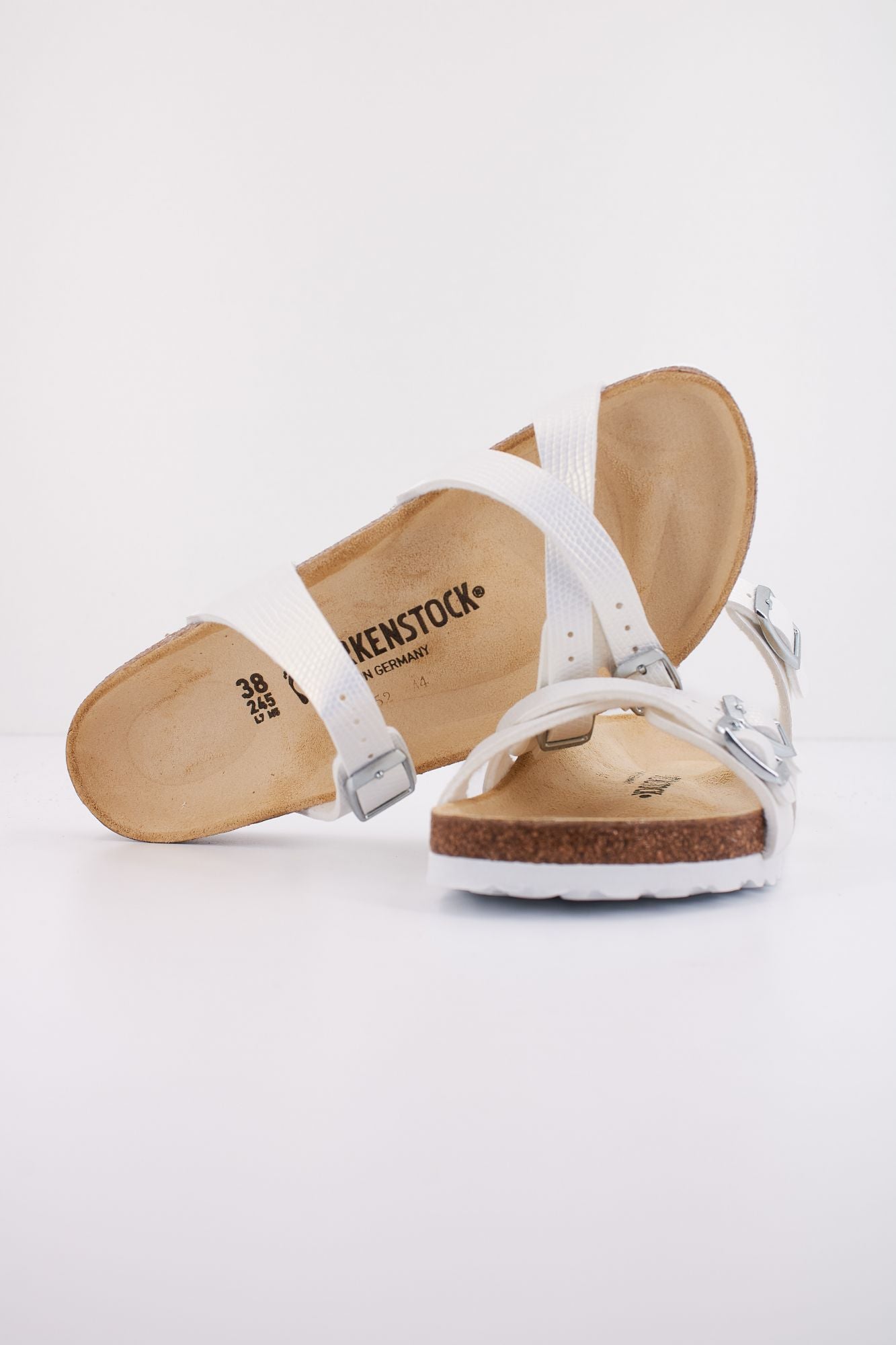 BIRKENSTOCK FRANCA BIRKO-FLOR EMBOSSE en color BLANCO (4)