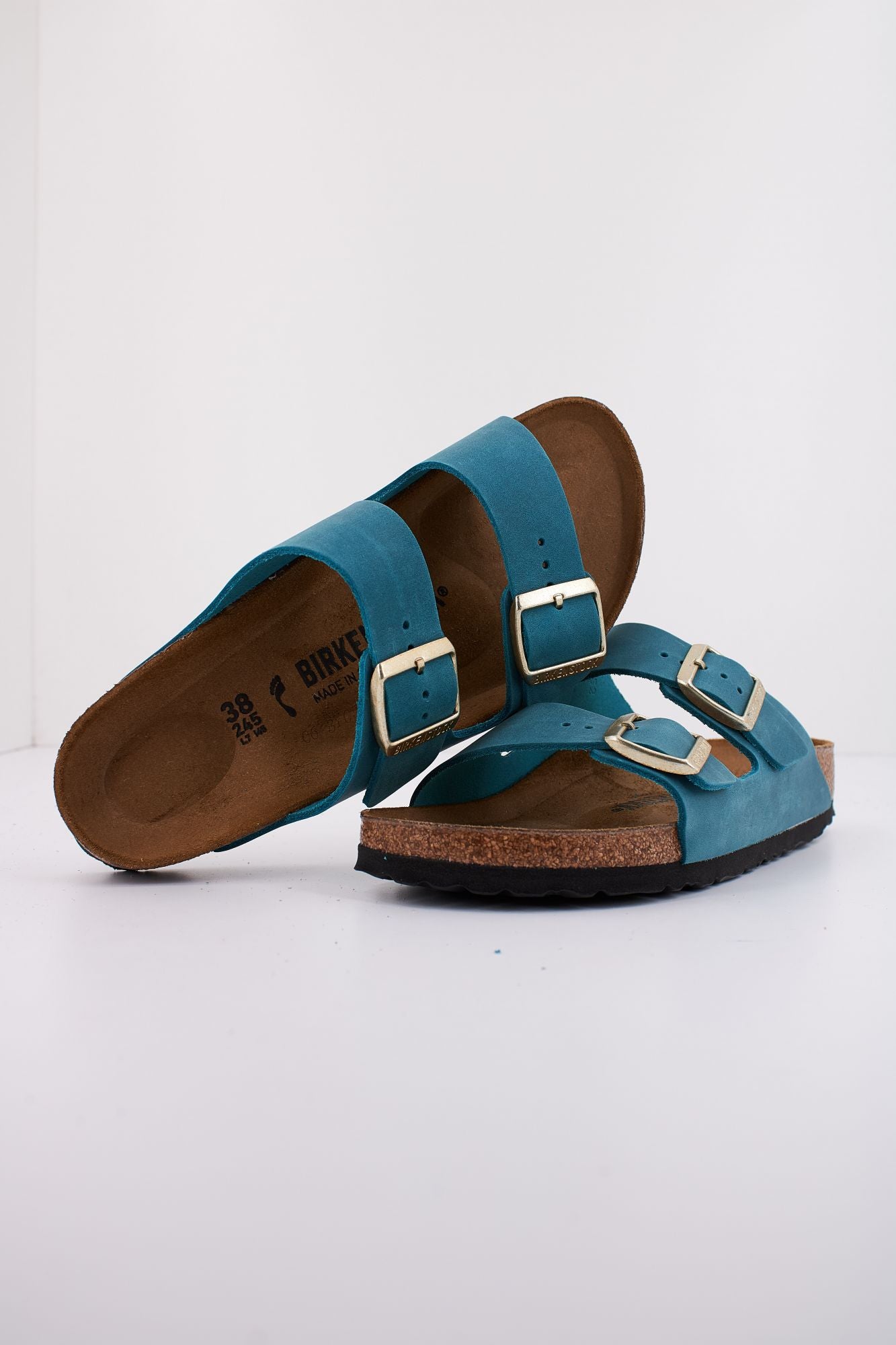 BIRKENSTOCK ARIZONA OILED LEATHER en color AZUL (4)