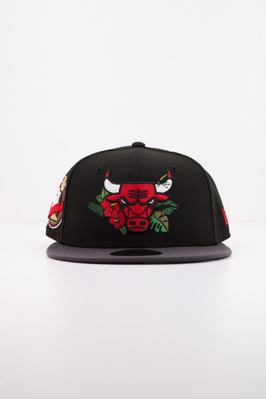 NEW ERA NBA FLORAL 9FIFTY CHIBUL en color NEGRO (1)