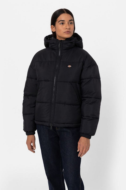 DICKIES ALATNA OVERSIZED PUFFER en color NEGRO (1)