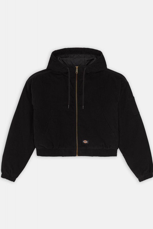 DICKIES CORDUROY HOODED JACKET en color NEGRO (2)