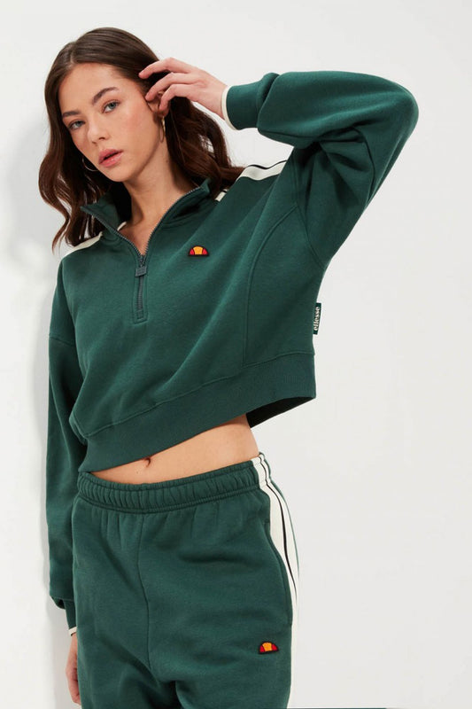 ELLESSE INNOCENZO CROP SWEATSHIRT en color VERDE (1)