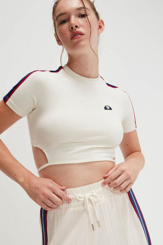 ELLESSE  MALDONADO CROP T SHIRT en color BLANCO (2)