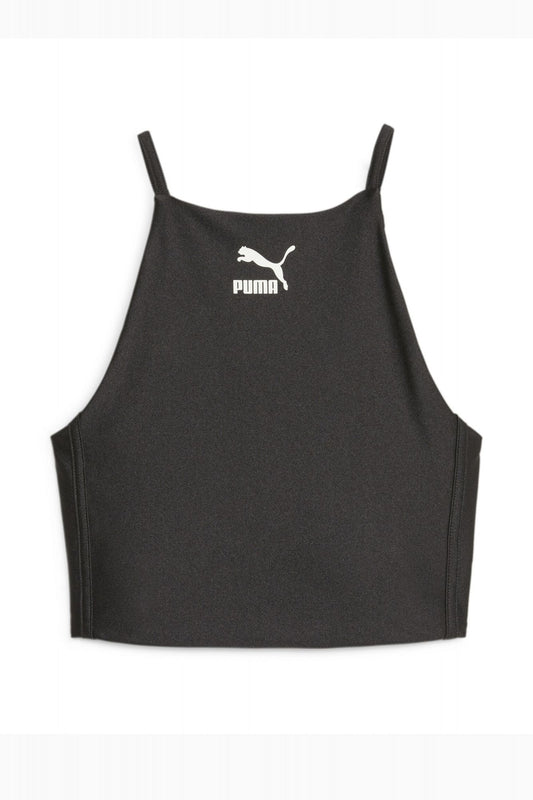 PUMA T7 SHINY CROP TOP en color NEGRO (2)