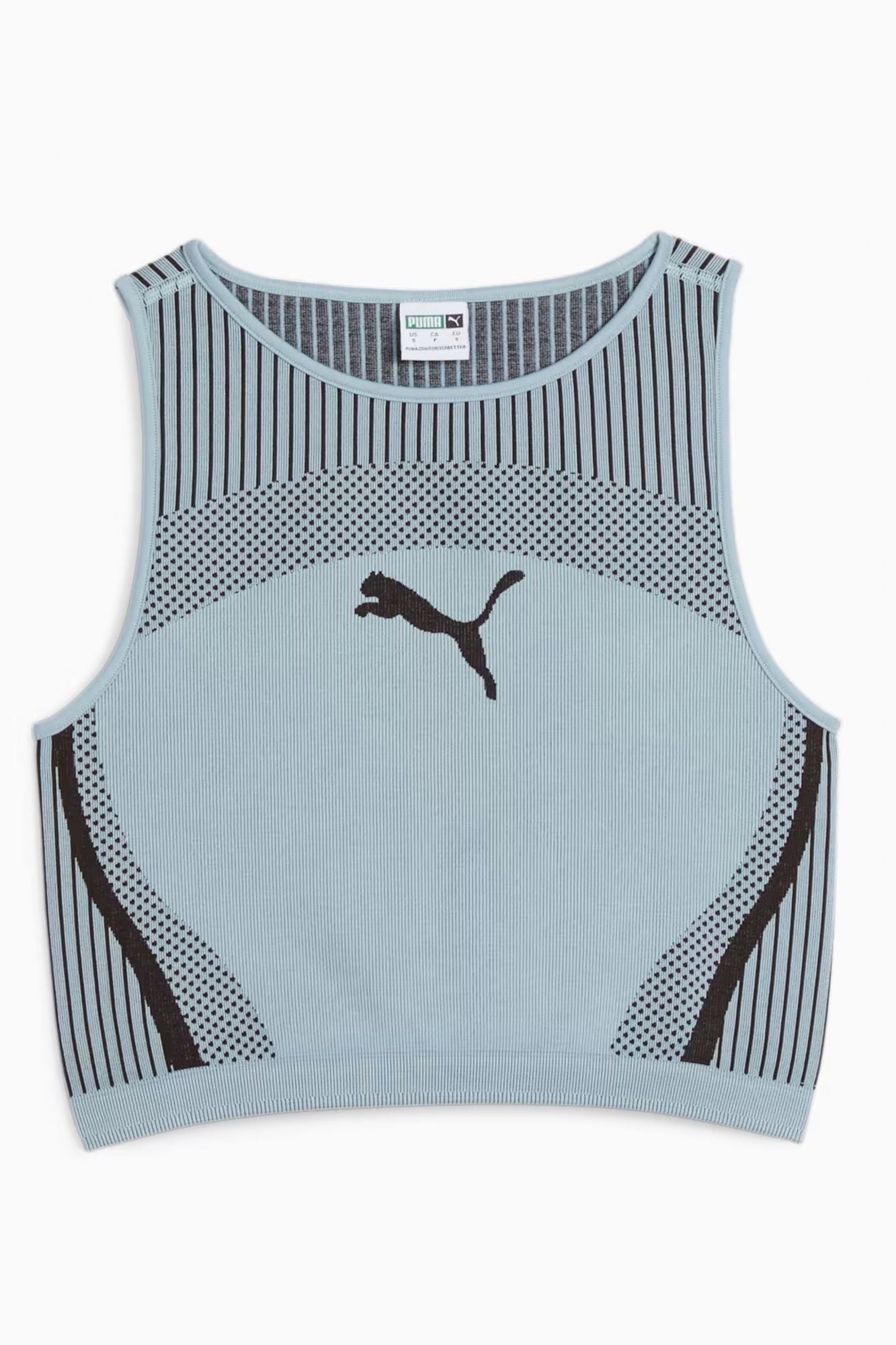 PUMA DARE TO CROP TOP en color AZUL (2)