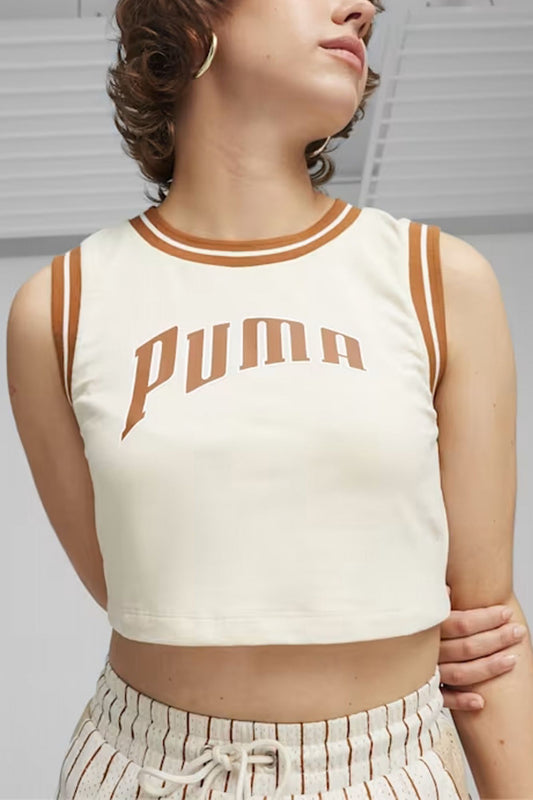 PUMA GRAPHIC CROPPED TEE en color BLANCO (1)