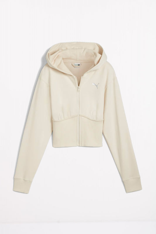 PUMA DARE TO CROPPED HOODIE en color BLANCO (2)