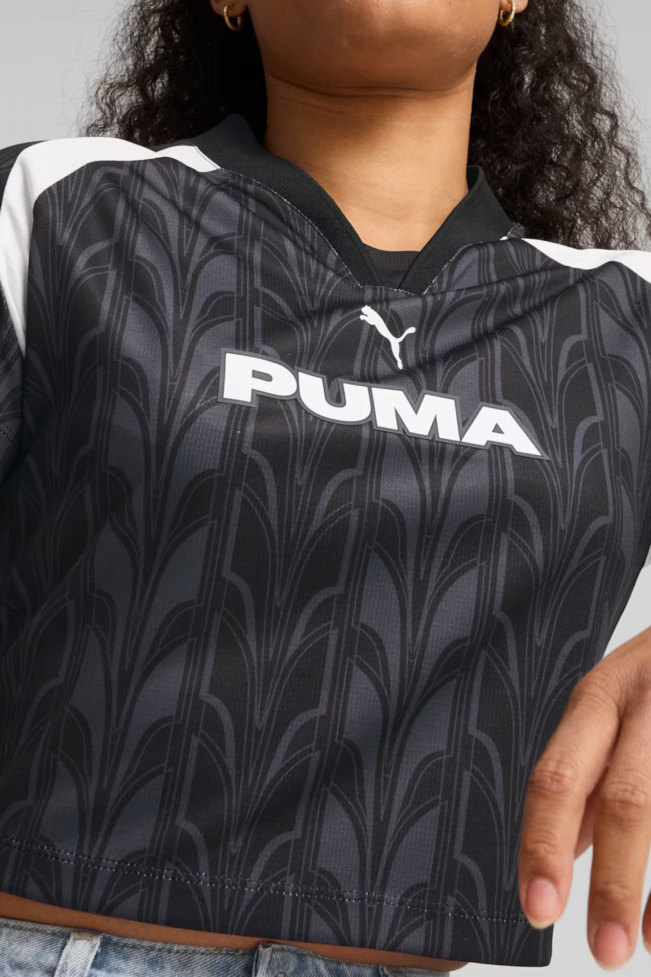 PUMA FOOTBALL JERSEY BABY TEE WOMAN en color AZUL (4)