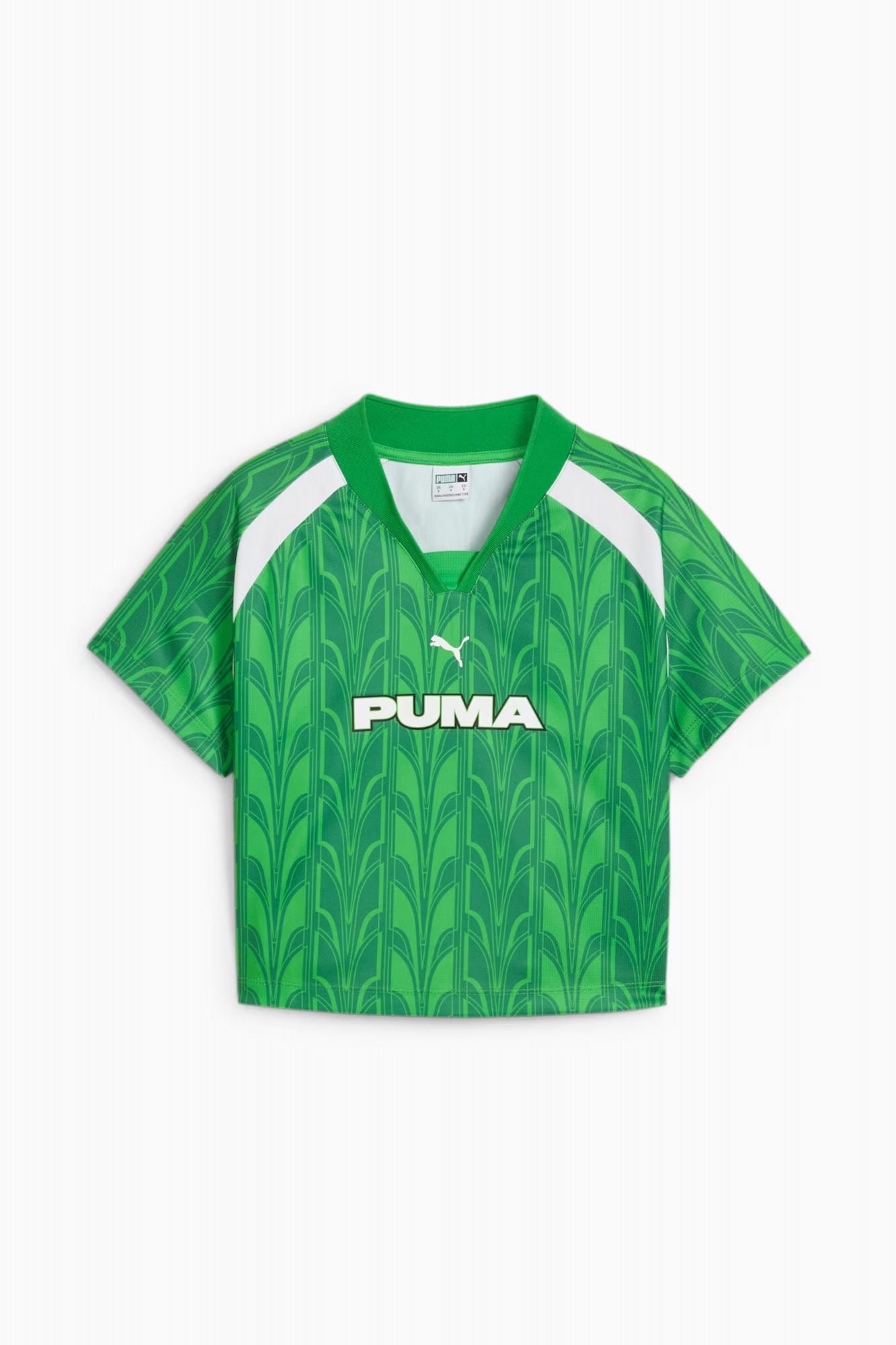 PUMA FOOTBALL JERSEY BABY TEE WOMAN en color VERDE (2)