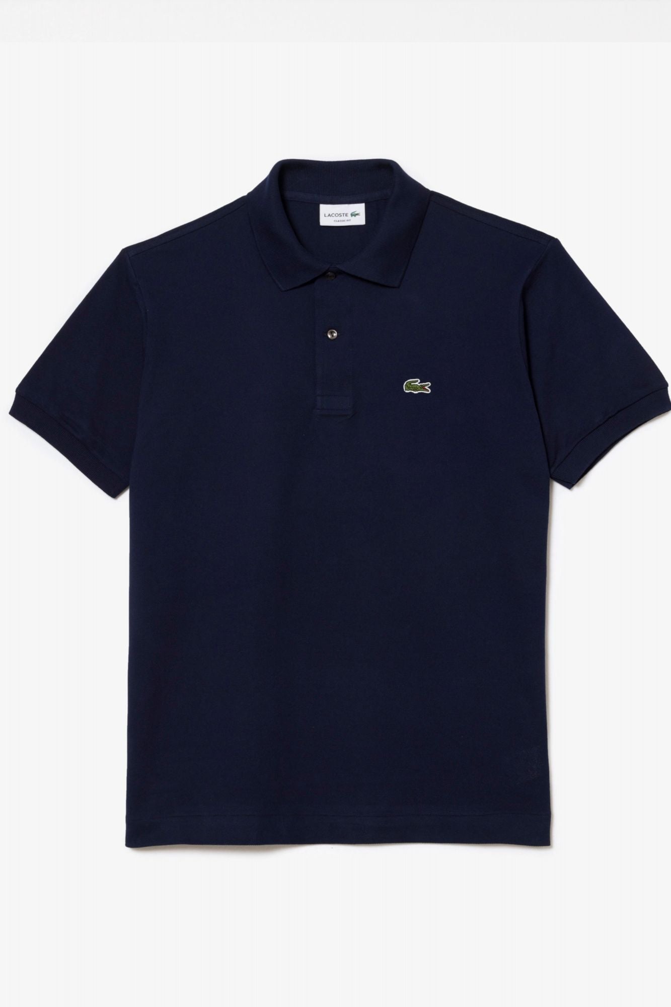 LACOSTE L1212 SHORT SLEEVED RIBBED COLLAR S en color AZUL (2)