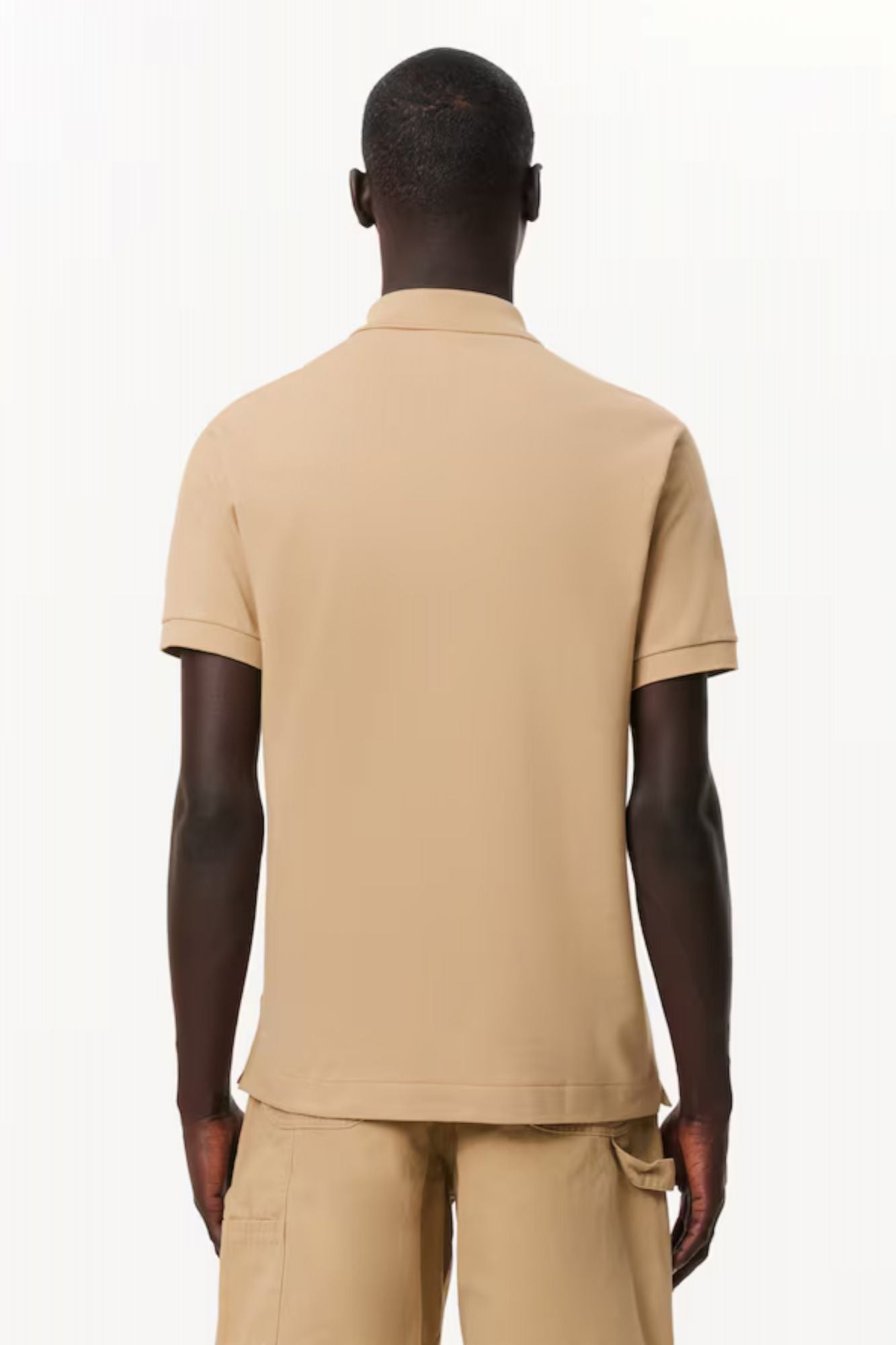 LACOSTE L1212 SHORT SLEEVED RIBBED COLLAR S en color MARRON (3)