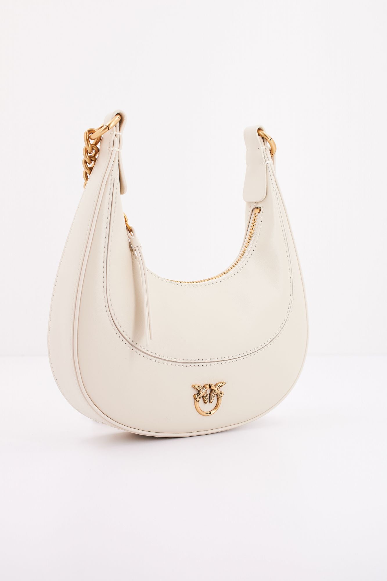 PINKO BRIOCHE HOBO MINI en color BLANCO (2)