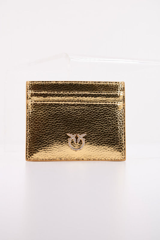 PINKO CARD HOLDER SIMPLY en color ORO (1)