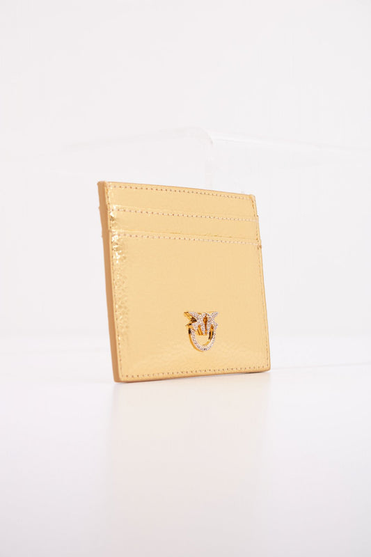 PINKO CARD HOLDER SIMPLY en color ORO (2)