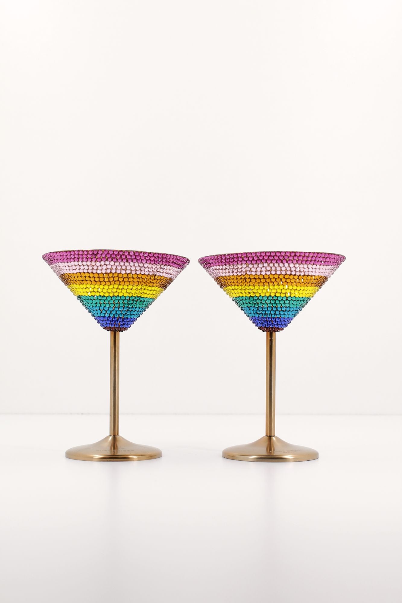 KURT GEIGER LONDON CRYSTAL MARTINI GLASSES en color MULTICOLOR (1)