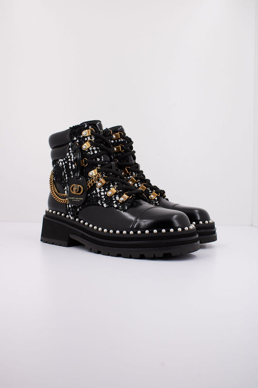 KURT GEIGER LONDON CHELSEA COMBAT BOOT en color NEGRO (2)