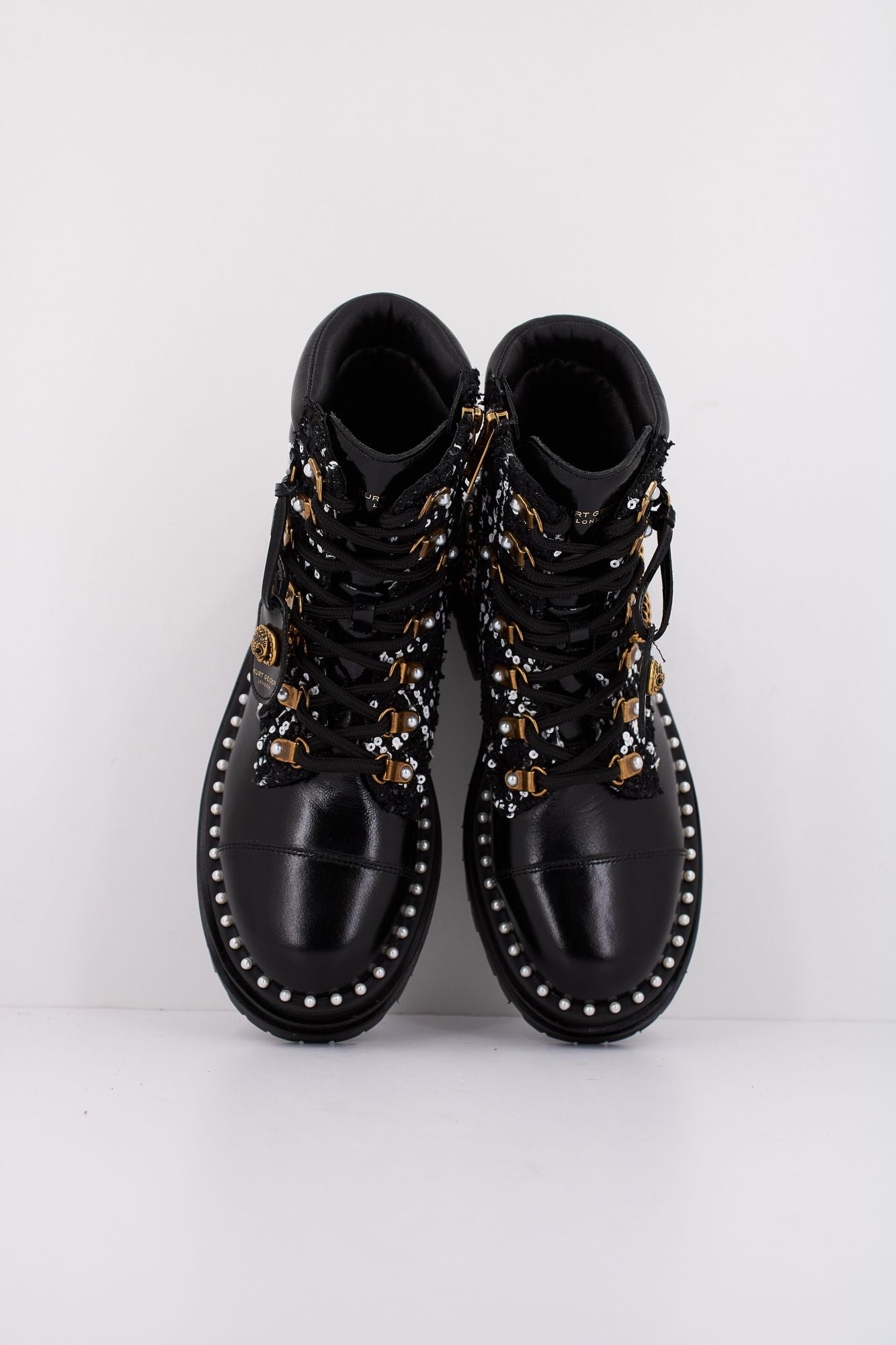 KURT GEIGER LONDON CHELSEA COMBAT BOOT en color NEGRO (3)