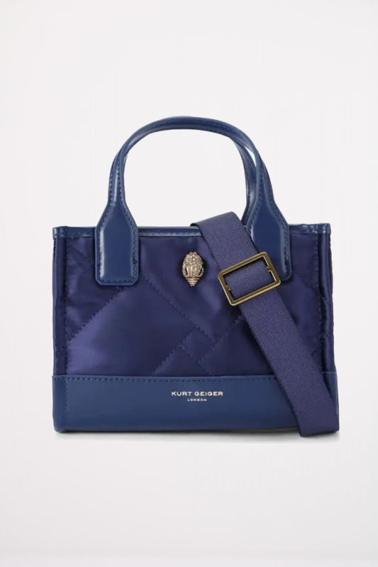 KURT GEIGER LONDON XS RECYCLED SQ SHOPPER en color AZUL (1)