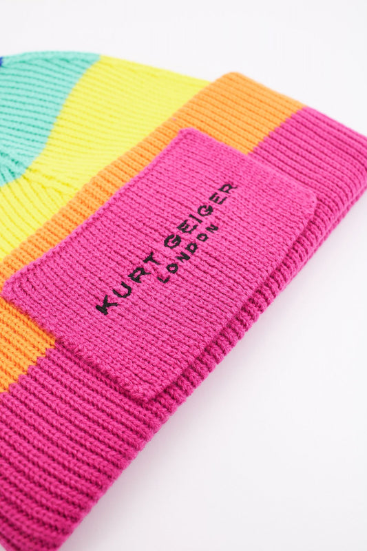 KURT GEIGER LONDON KGL KNITTED BEANIE en color MULTICOLOR (2)