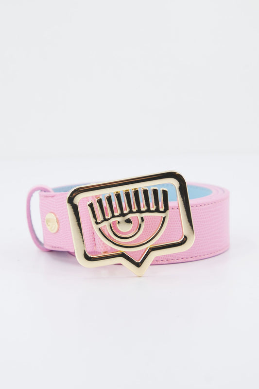 CHIARA FERRAGNI EYETAG BELT WITH PURSES en color ROSA (1)