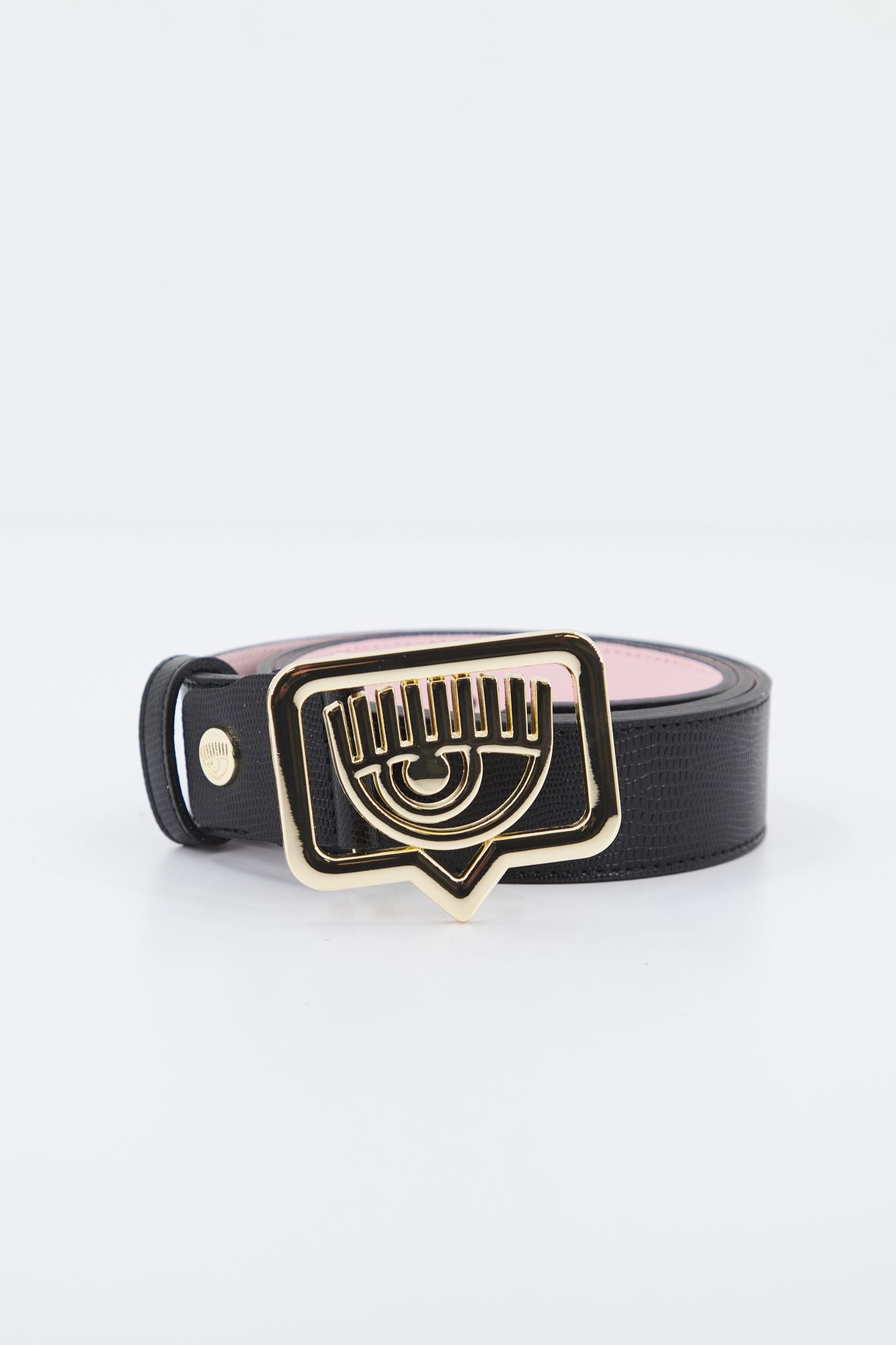 CHIARA FERRAGNI EYETAG BELT WITH PURSES en color NEGRO (1)