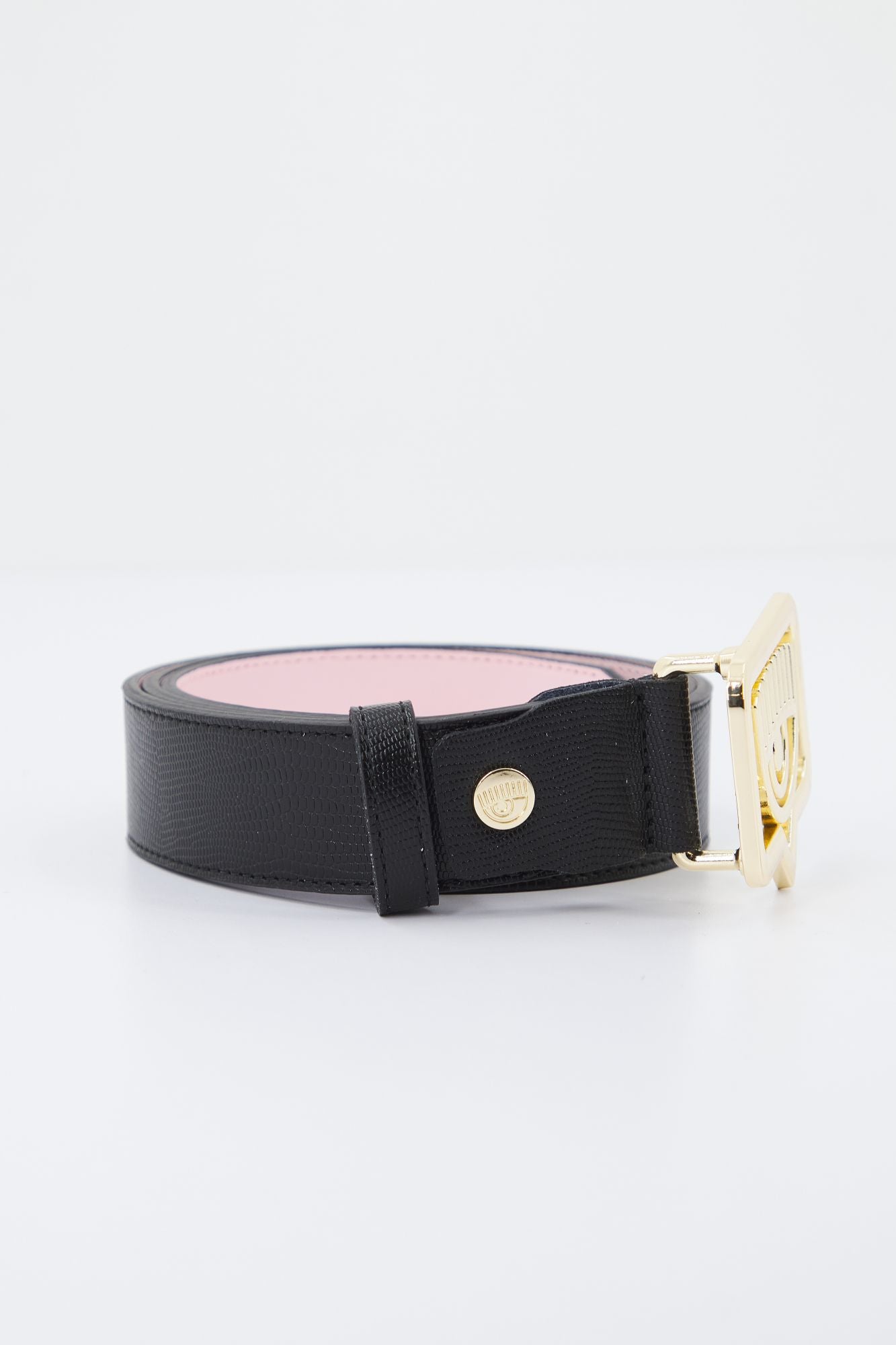 CHIARA FERRAGNI EYETAG BELT WITH PURSES en color NEGRO (3)