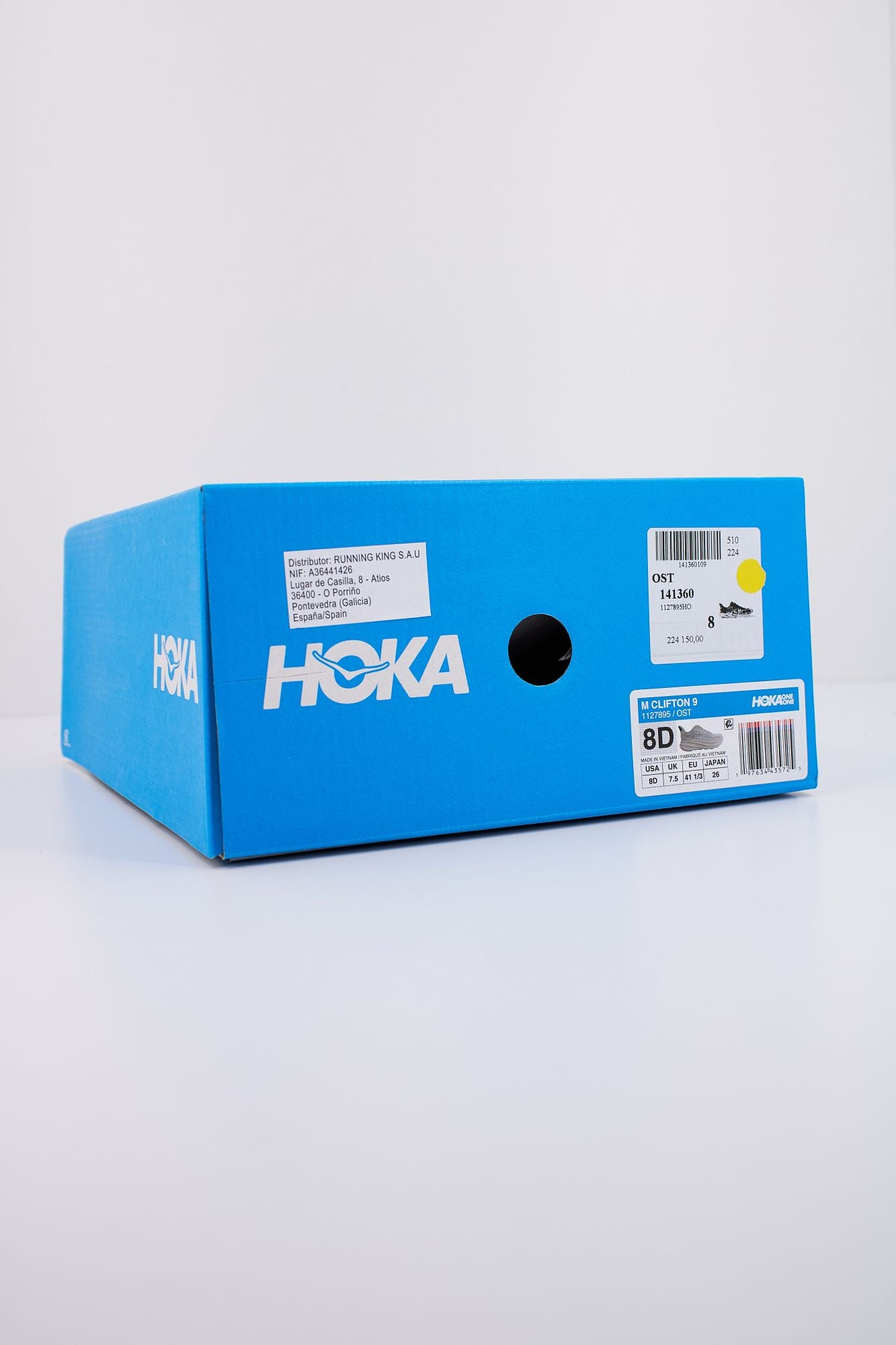 HOKA CLIFTON 9 en color BLANCO (6)