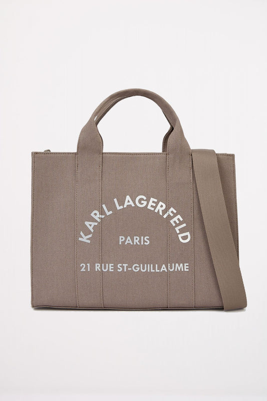 KARL LAGERFELD RSG SQUARE MEDIUM TOTE en color GRIS (1)