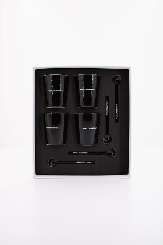 KARL LAGERFELD K/ESSENTIAL COFFEE SET en color NEGRO (2)