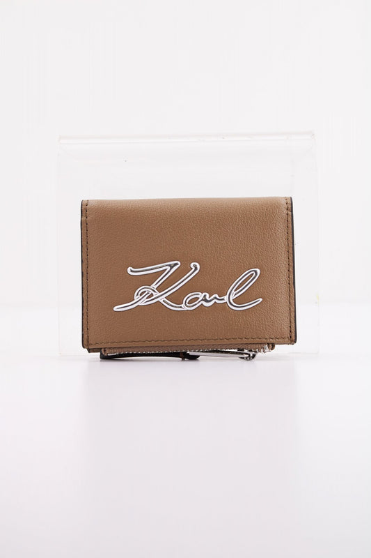 KARL LAGERFELD K/SIGNATURE 2.0 TRIFOLD ZI en color MARRON (1)