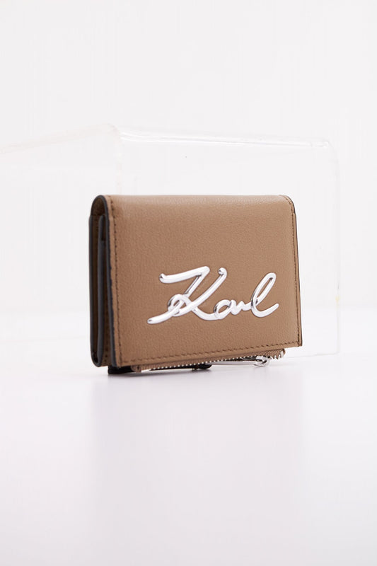 KARL LAGERFELD K/SIGNATURE 2.0 TRIFOLD ZI en color MARRON (2)