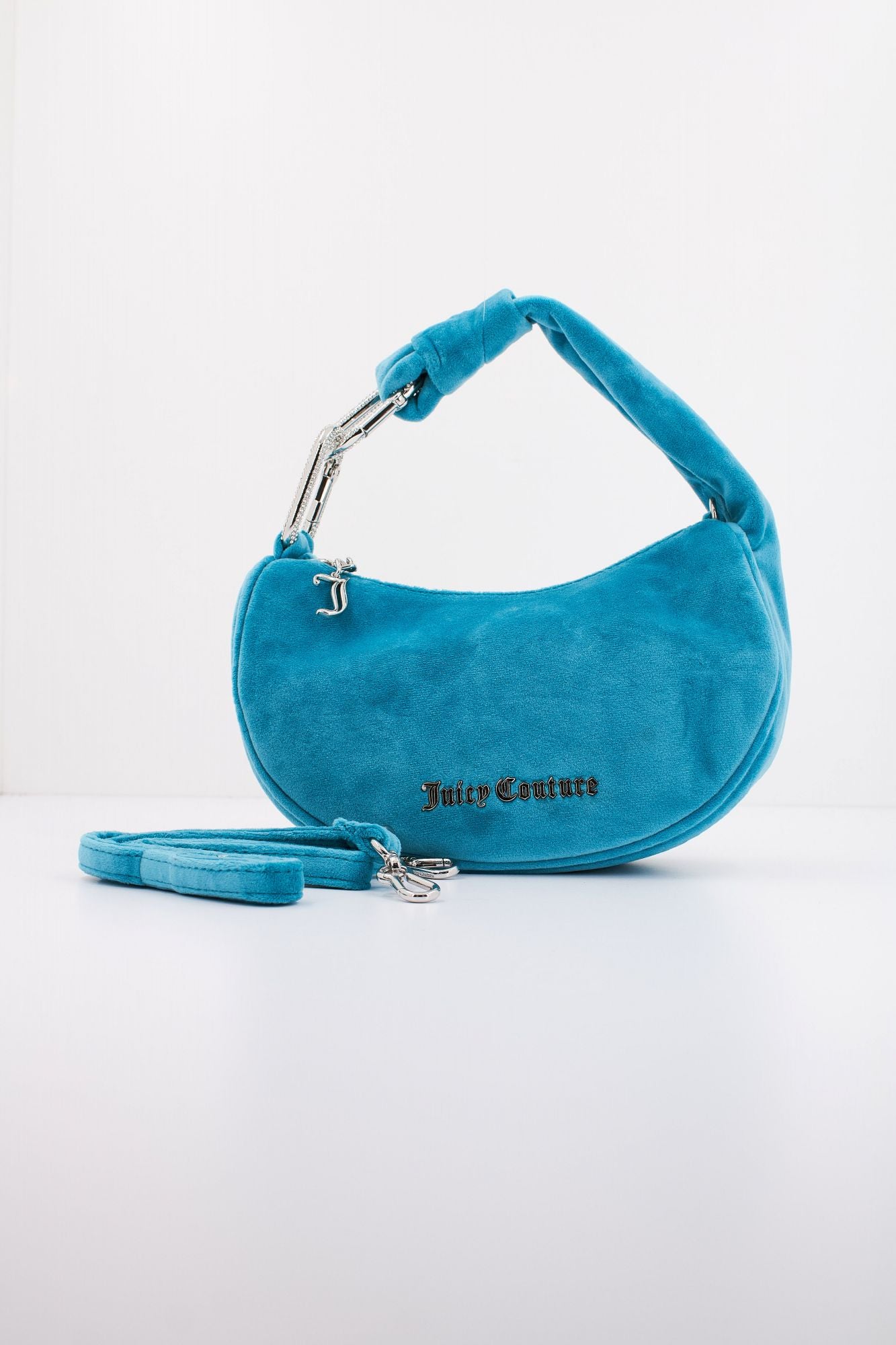 JUICY COUTURE  BLOSSOM SMALL HOBO en color AZUL (1)