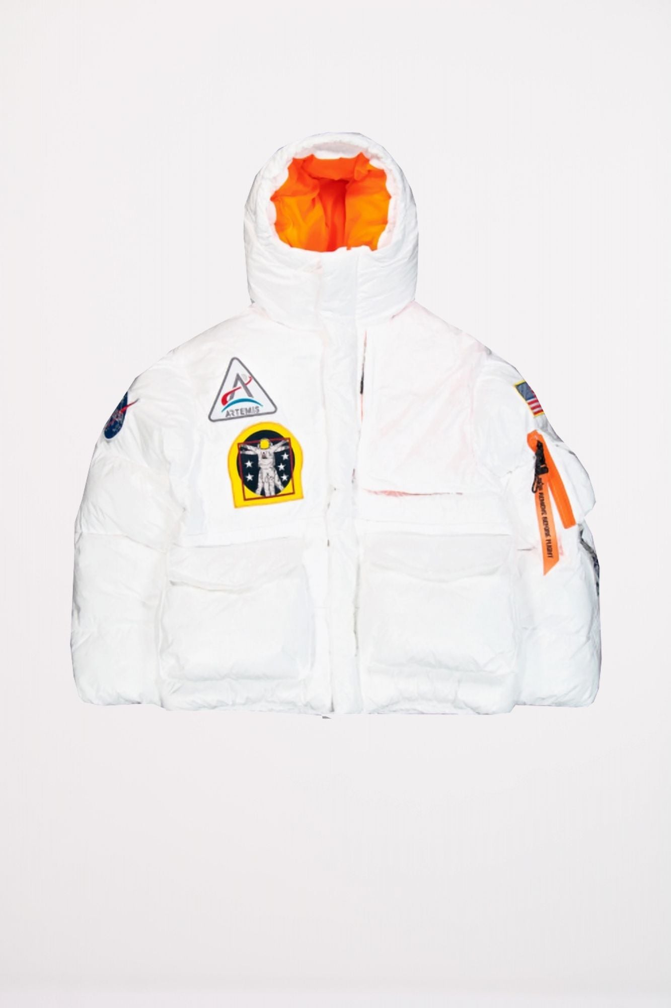 ALPHA INDUSTRIES NASA PUFFER ARTEMIS en color BLANCO (2)