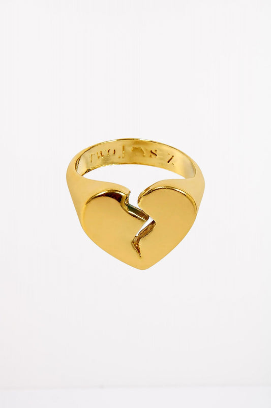 TWOJEYS BROKEN HEART RING en color ORO (2)