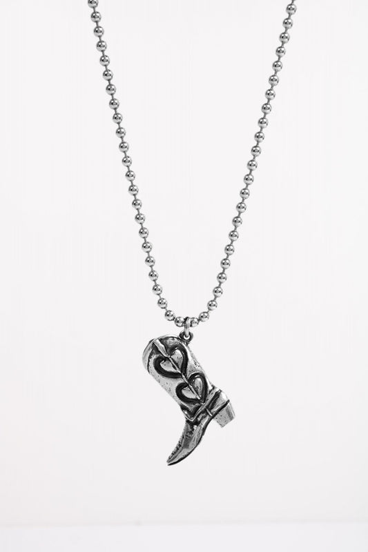 TWOJEYS BOOT NECKLACE en color PLATA (1)