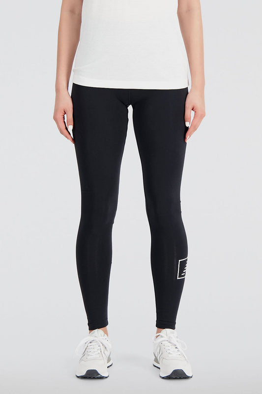 NEW BALANCE ESSENTIALS COTTON SPANDEX TIGHT en color NEGRO (1)