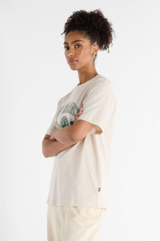 NEW BALANCE ATHLETICS OVERSIZED CREST T en color BLANCO (2)